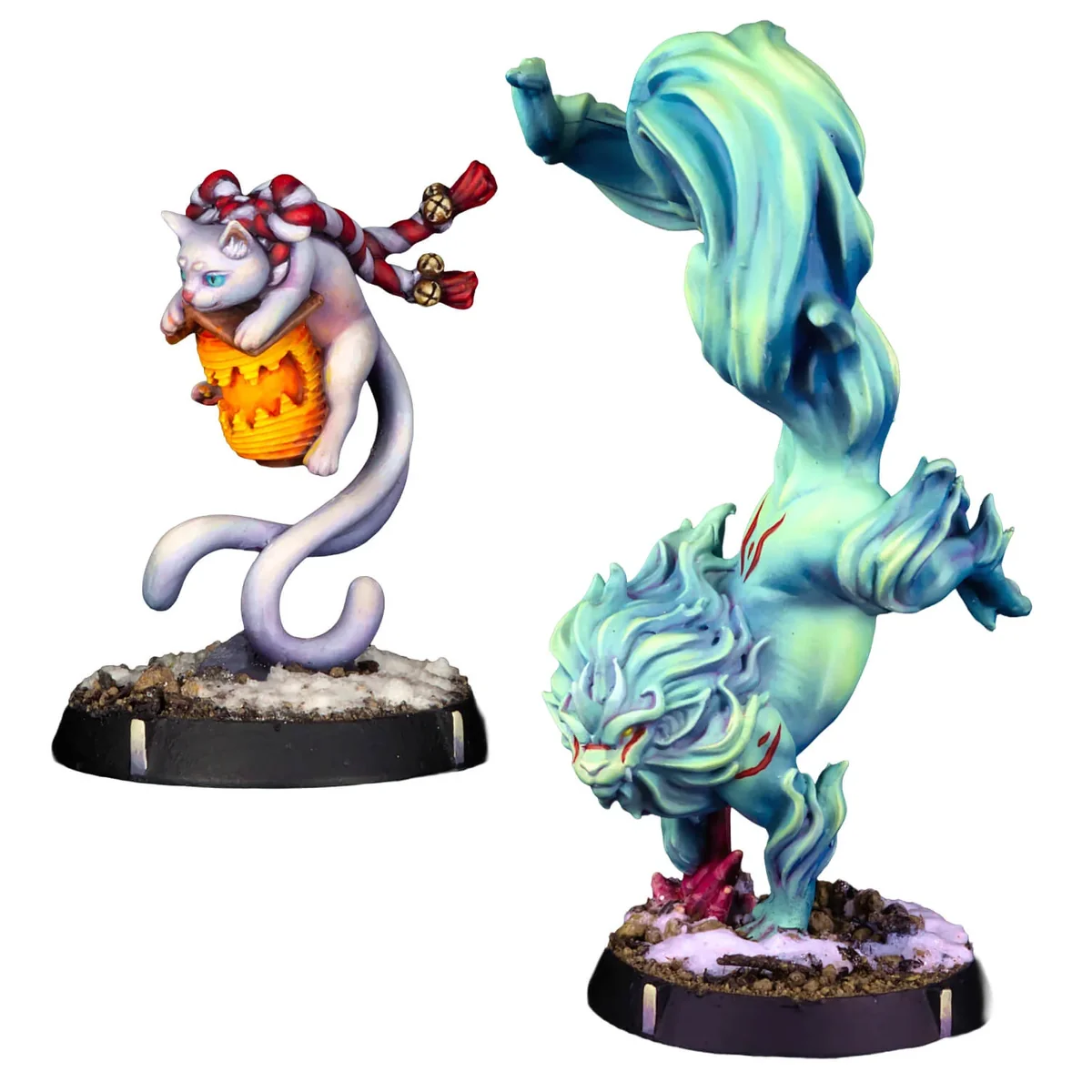 painted supernatural cat miniatures