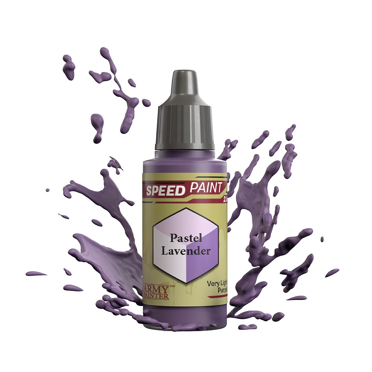 pastel lavender paint bottle