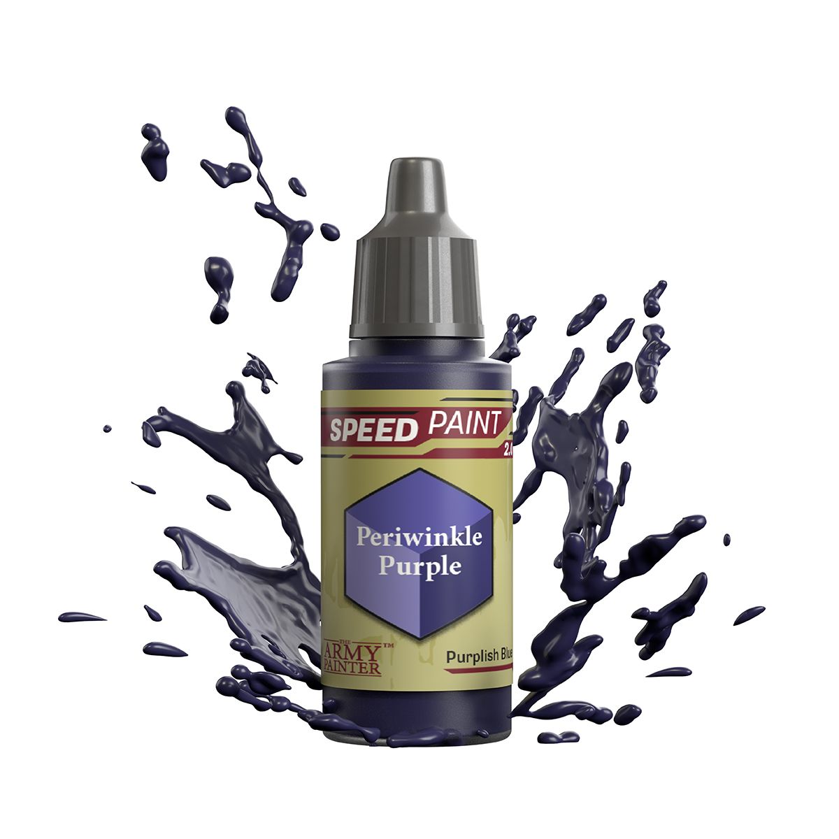 periwinkle purple paint bottle