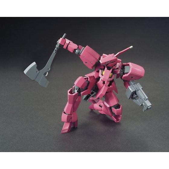 pink mech with gun and axe