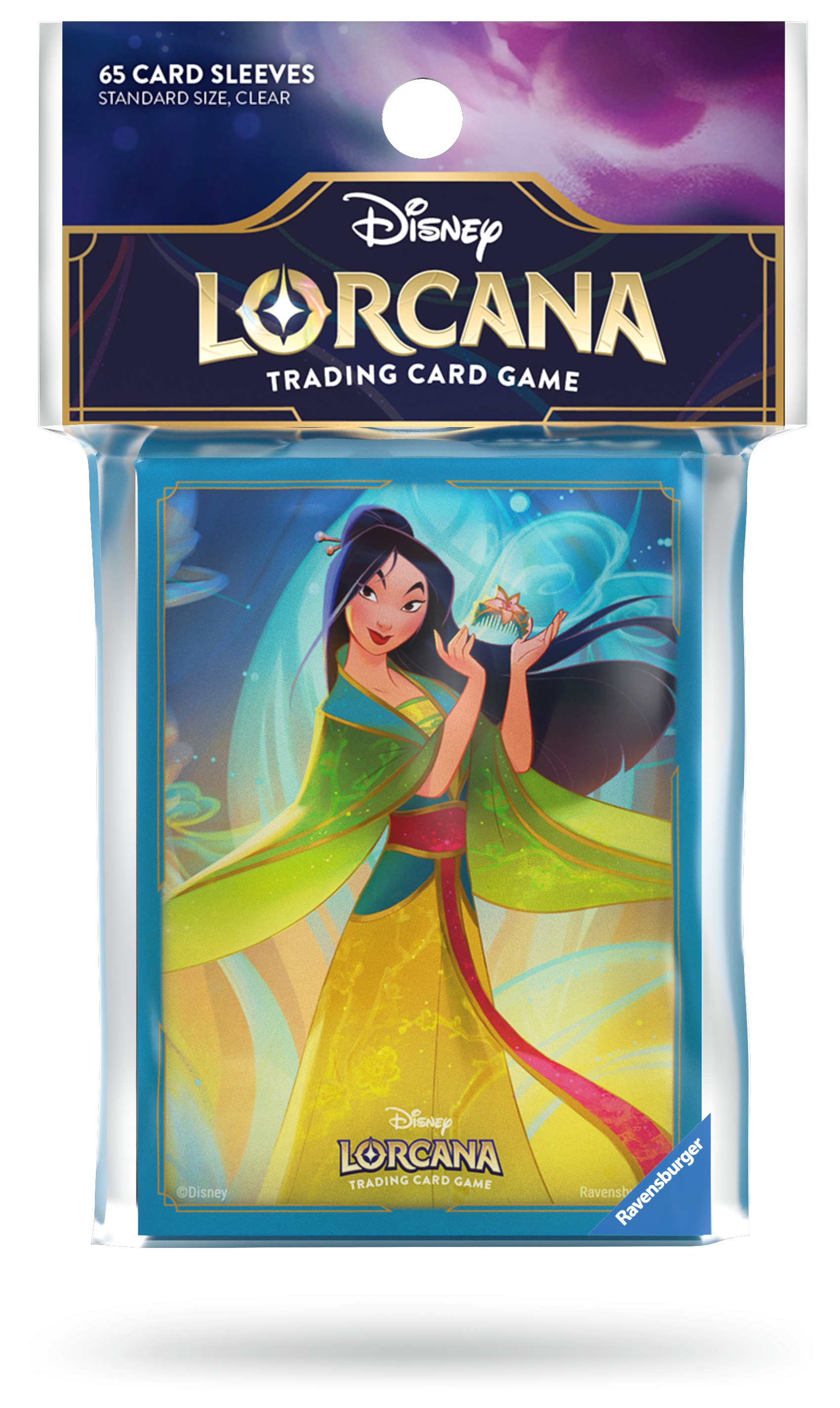plastic pack with art sleeves featuring mulan