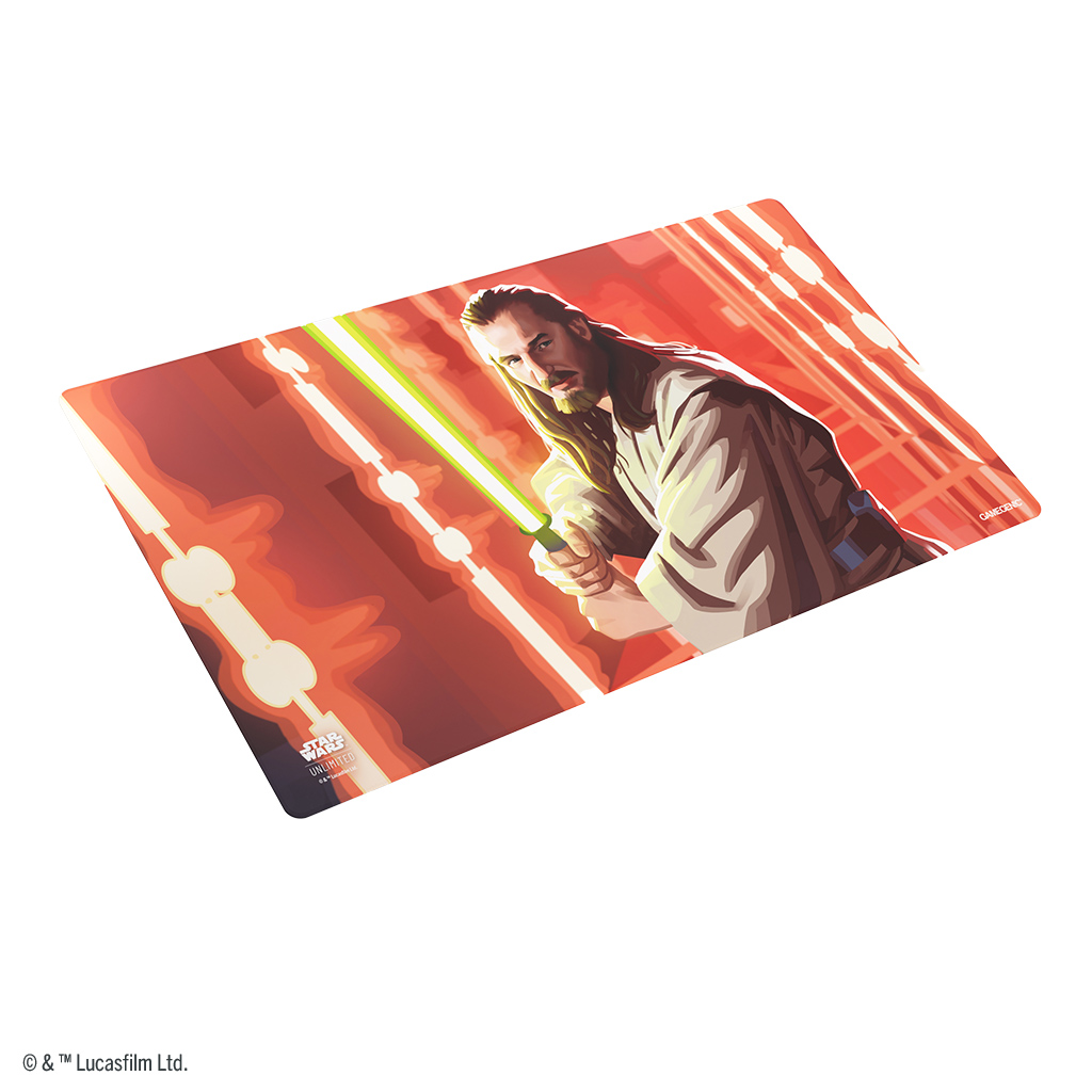play mat featuring art of qui gon jinn