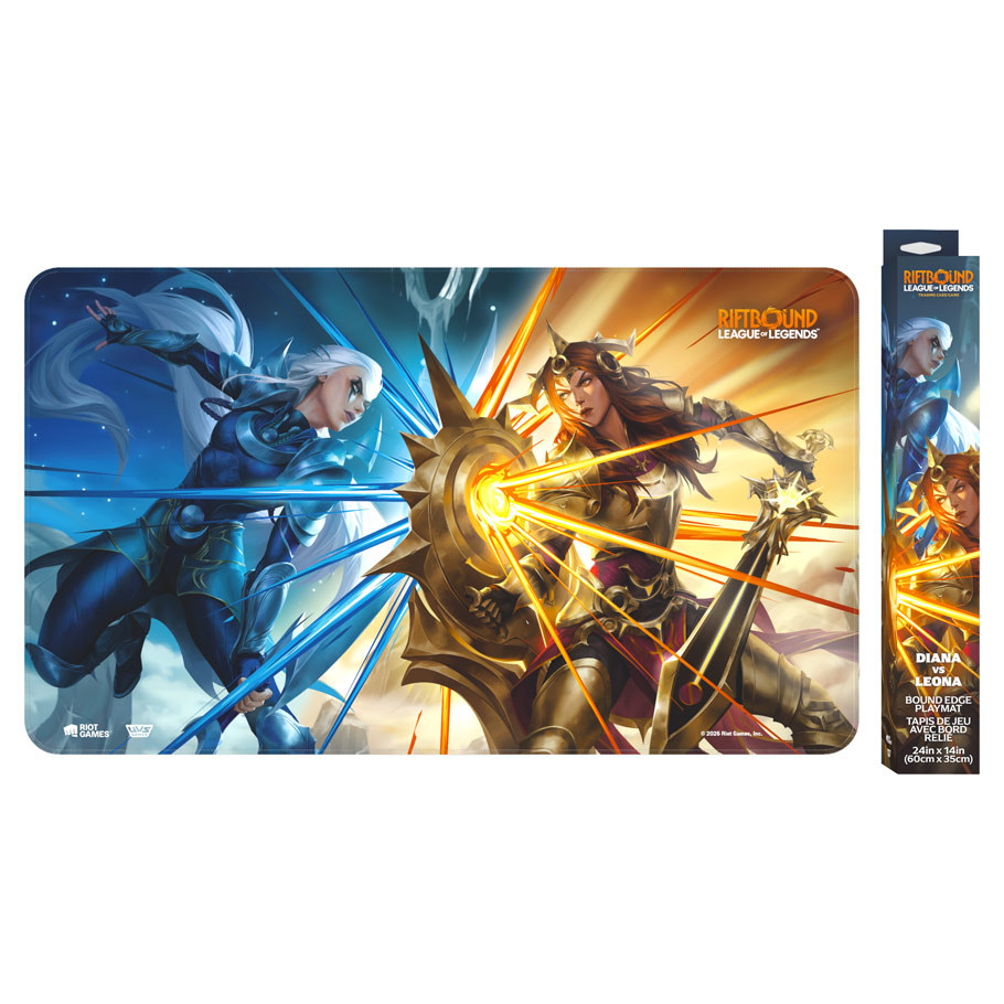 play mat featuring dueling diana and leona art