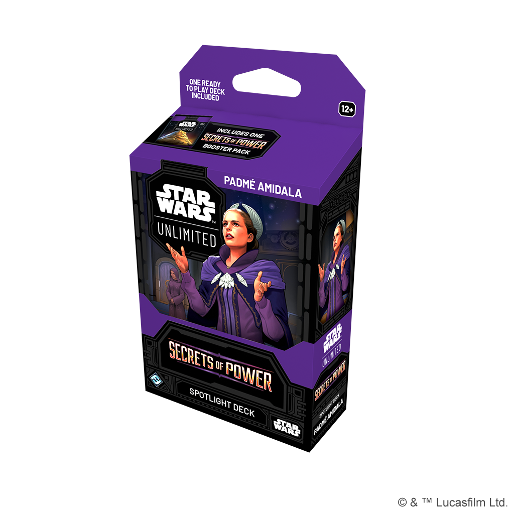 purple deck box featuring padme amidala