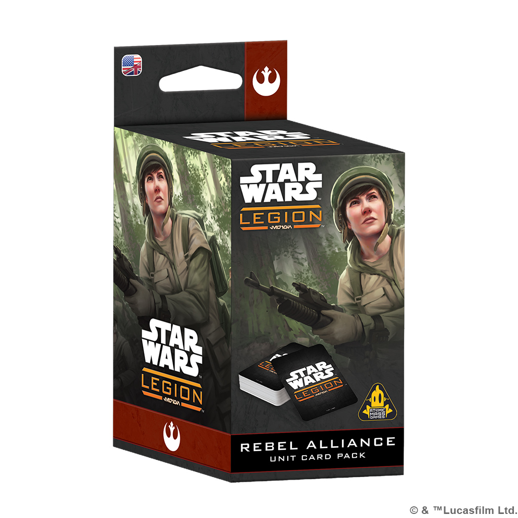rebel alliance card pack box featuring rebel soldier