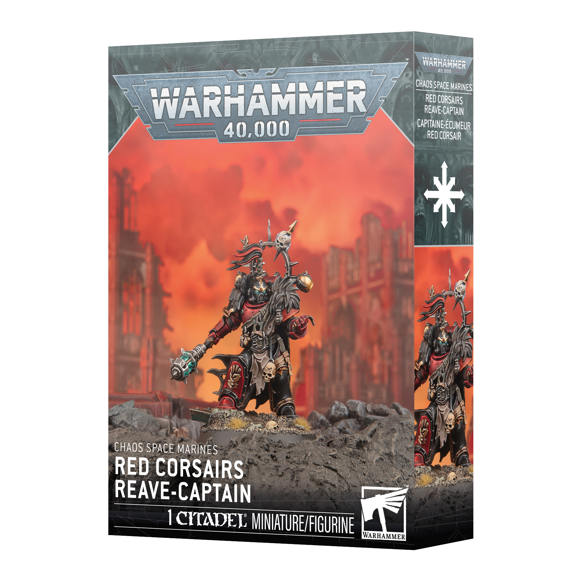 red corsairs reave captain front of box