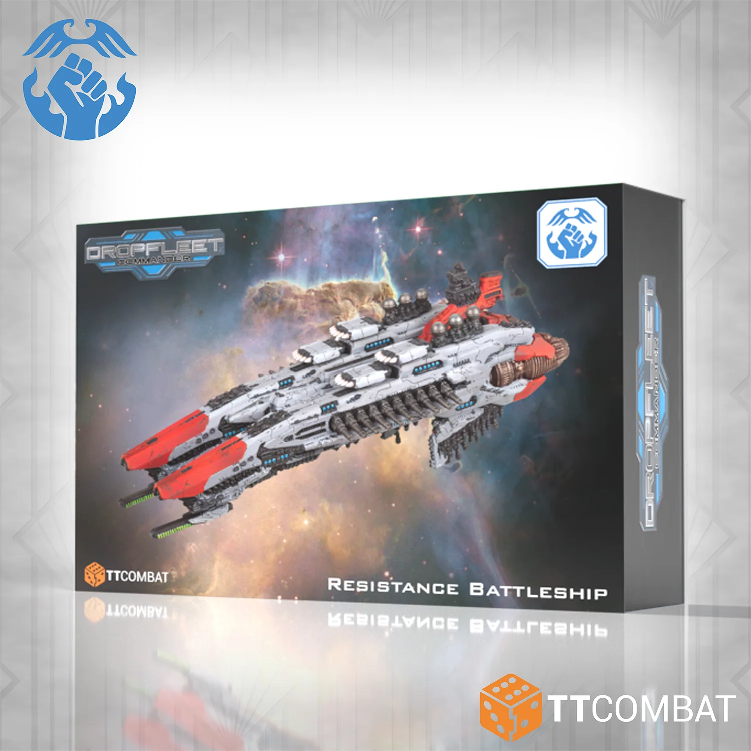 resistance battle ship front of box