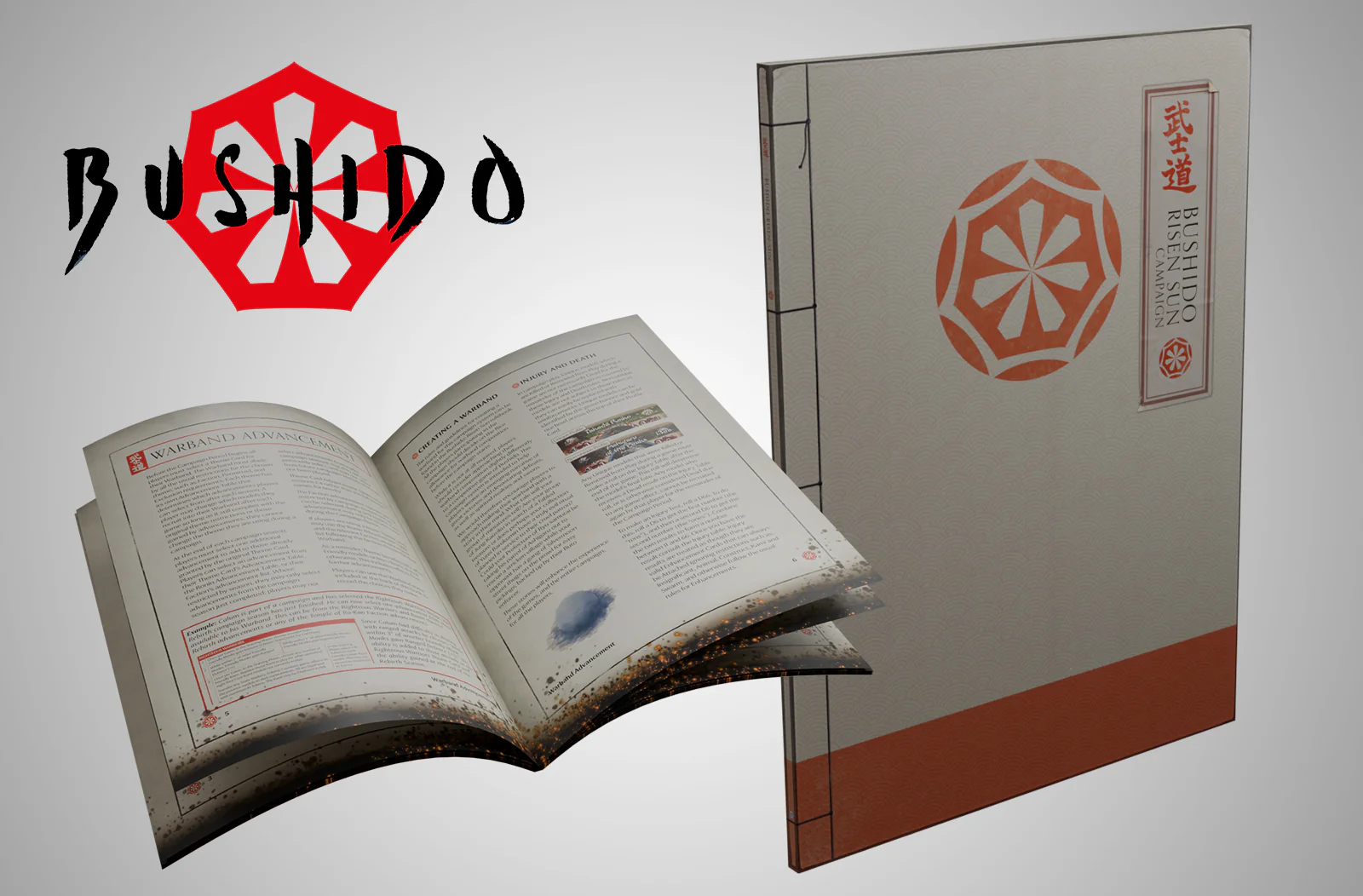 risen sun campaign book open and closed