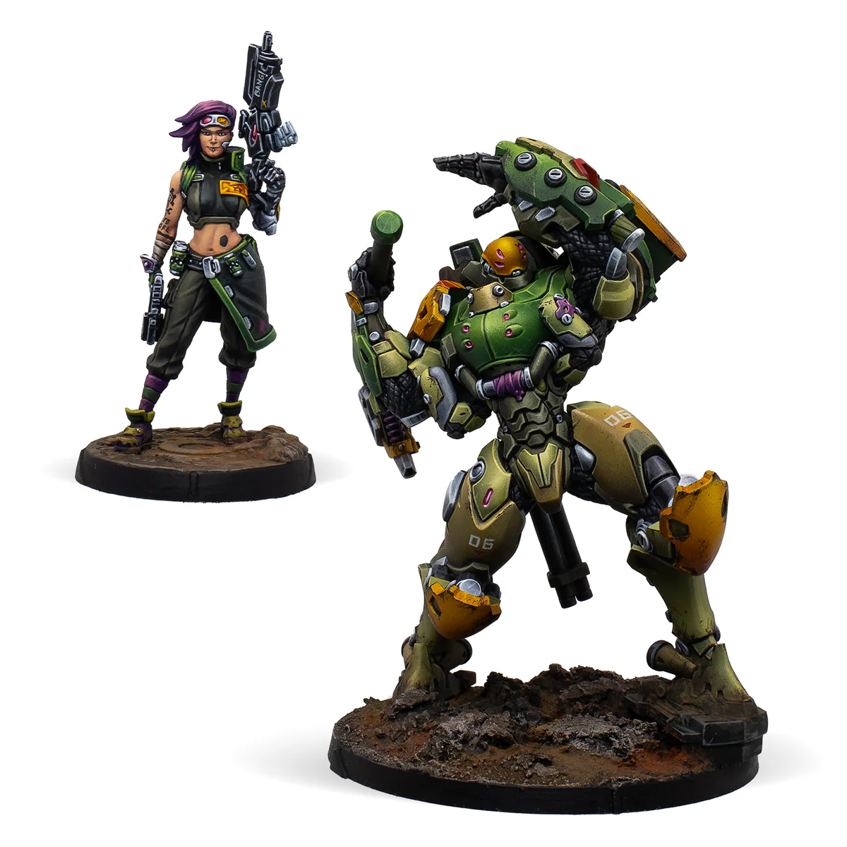 scar face and cordelia painted miniatures