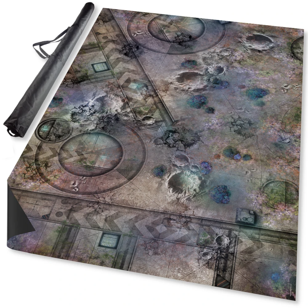 sci fi alien plant themed game mat