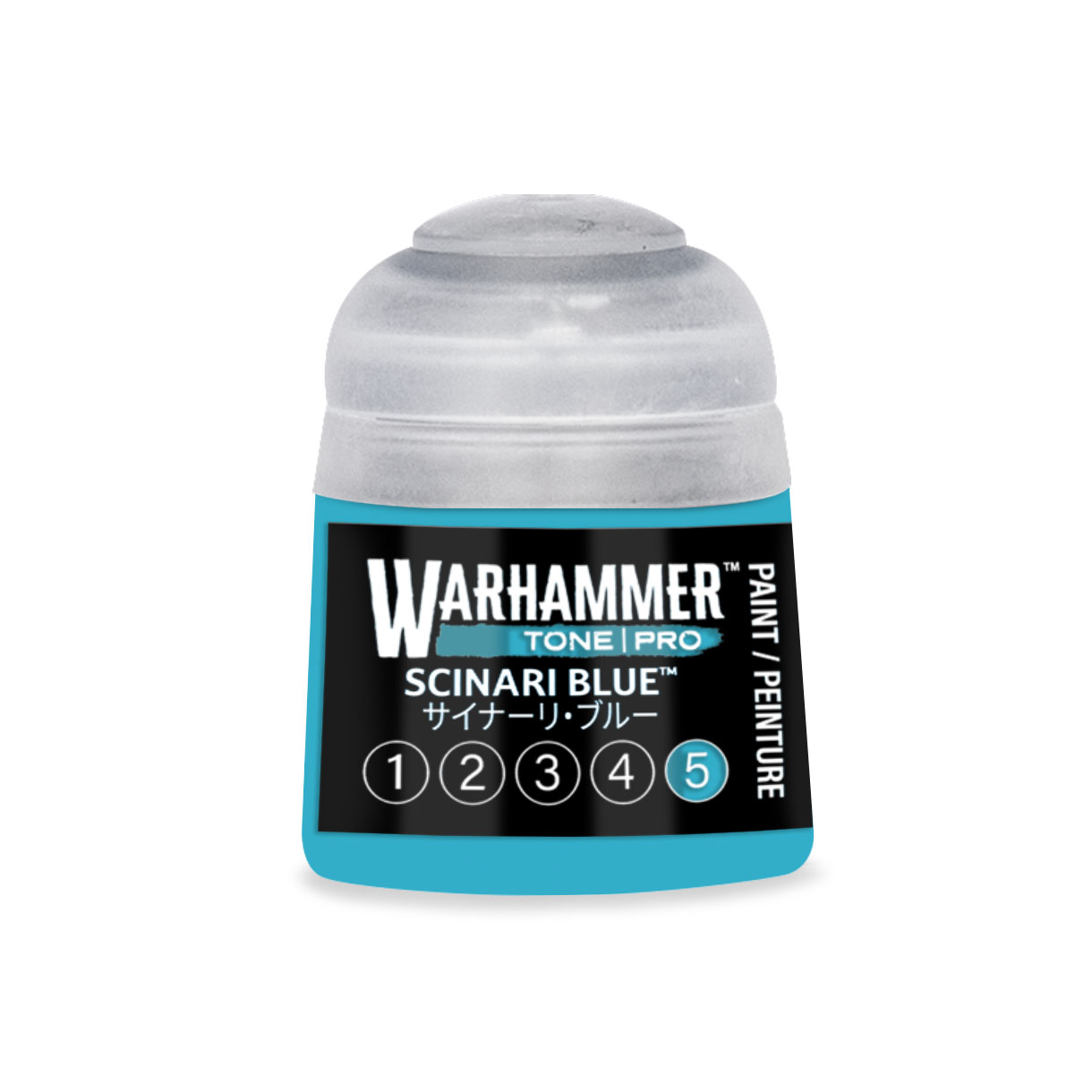 pot of turquoise blue paint