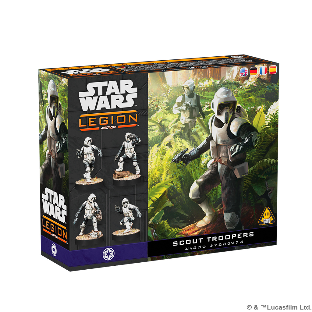 scout troopers front of box