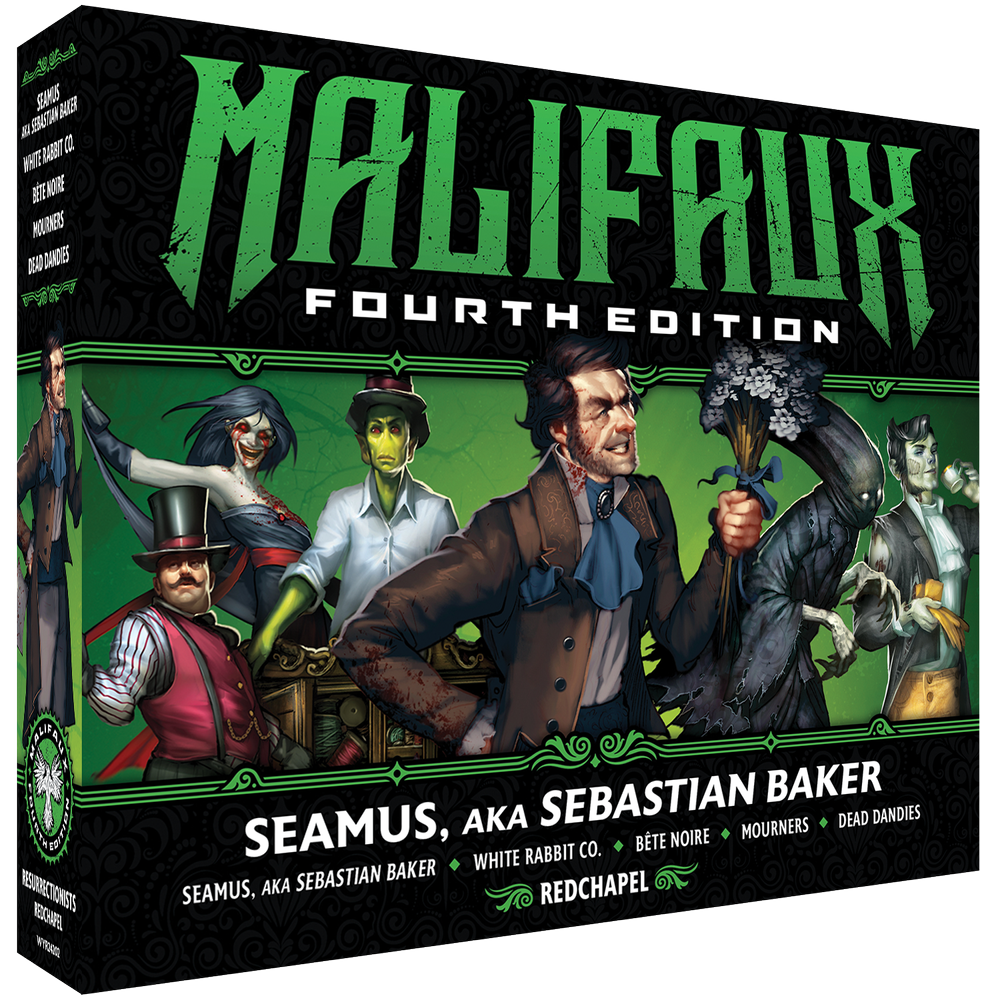 seamus a k a sebastian baker front of box