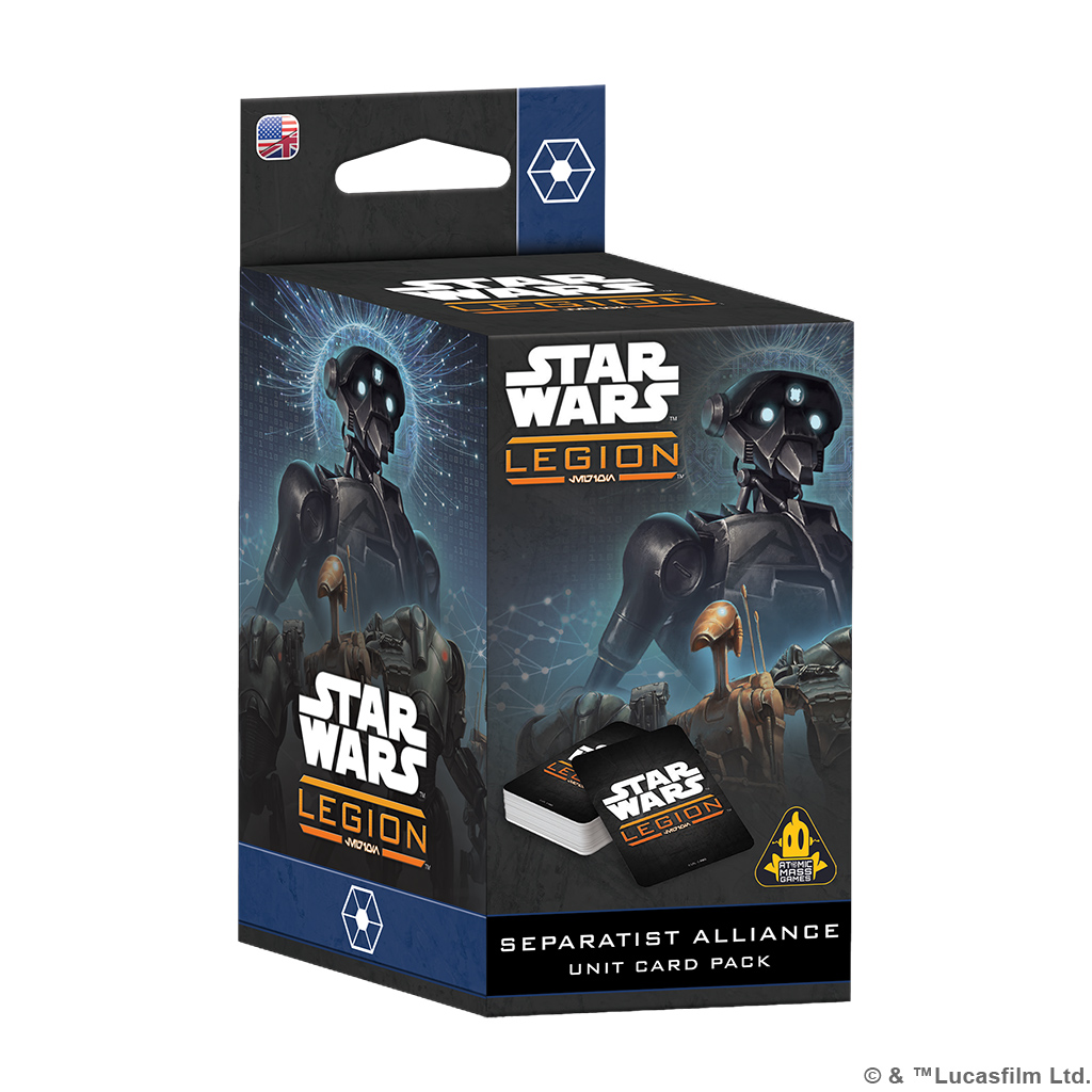 separatist alliance card pack box featuring droids