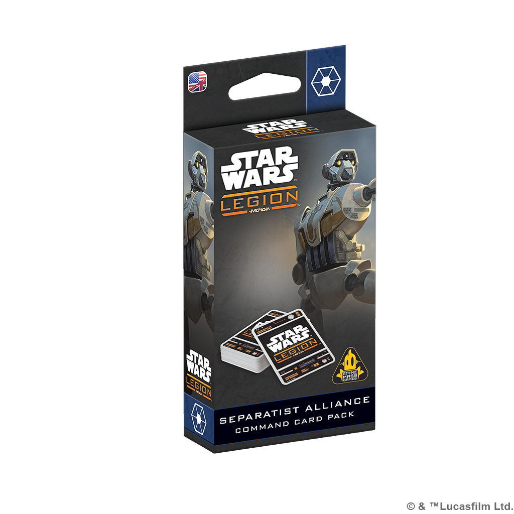 separatist alliance command card pack box featuring droid