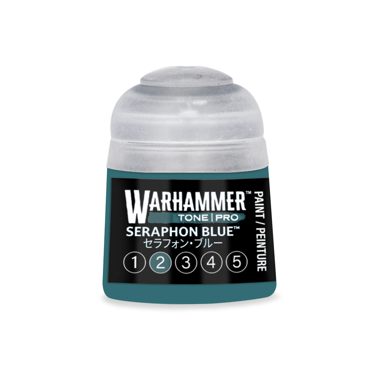 pot of dark blue-green paint
