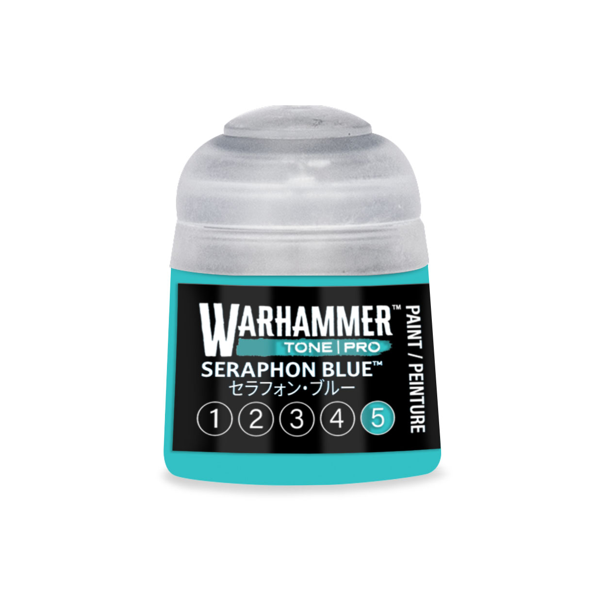 pot of bright turquoise paint
