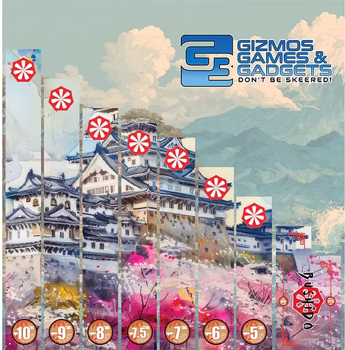 set of acrylic rulers with castle fortress