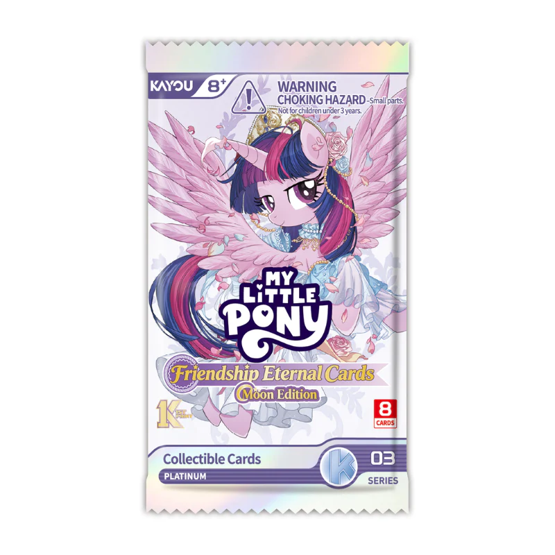silver card pack featuring alicorn twilight sparkle