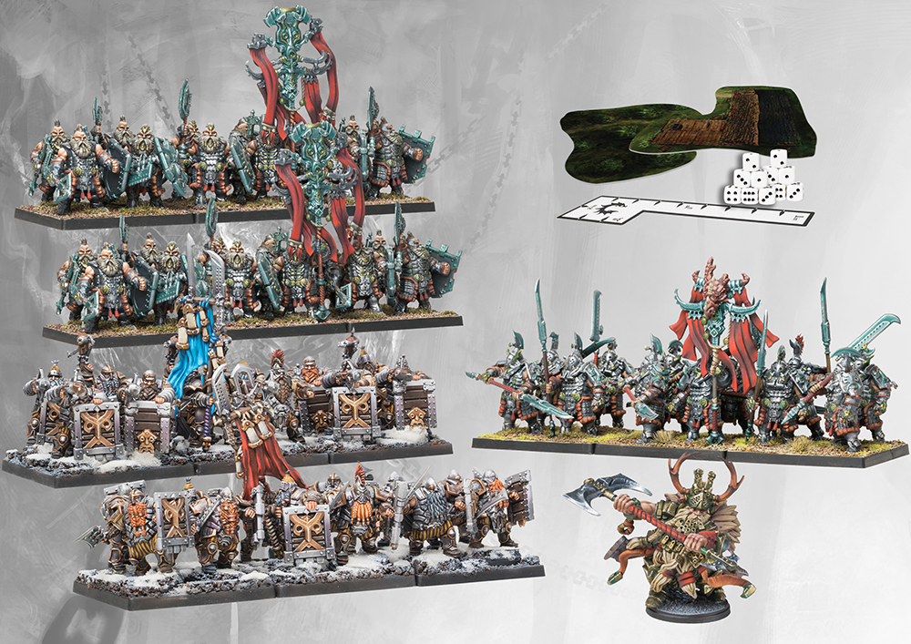 sixty one dwarf miniatures army contents