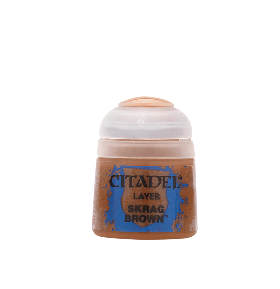skrag brown paint pot
