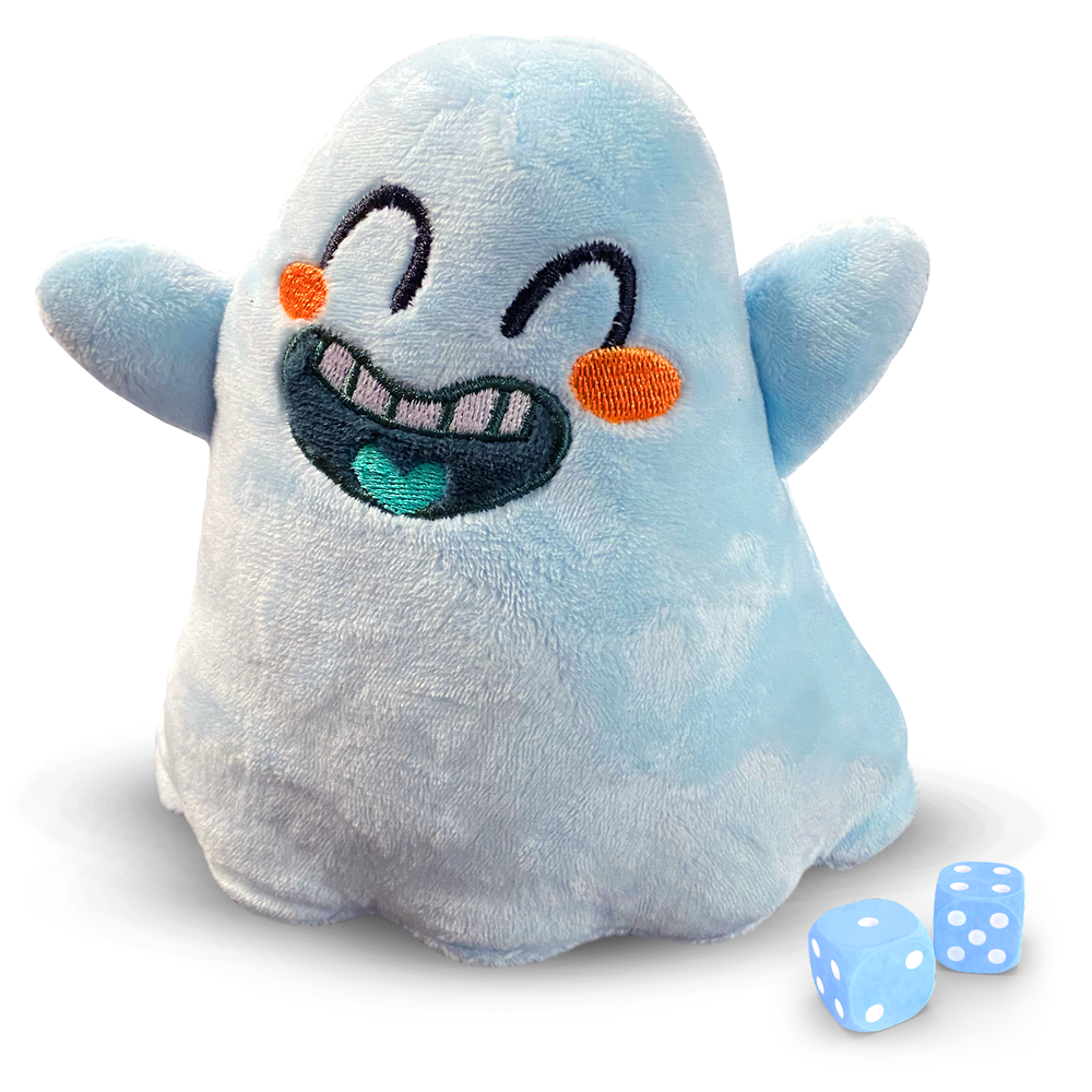 smiling plush ghost