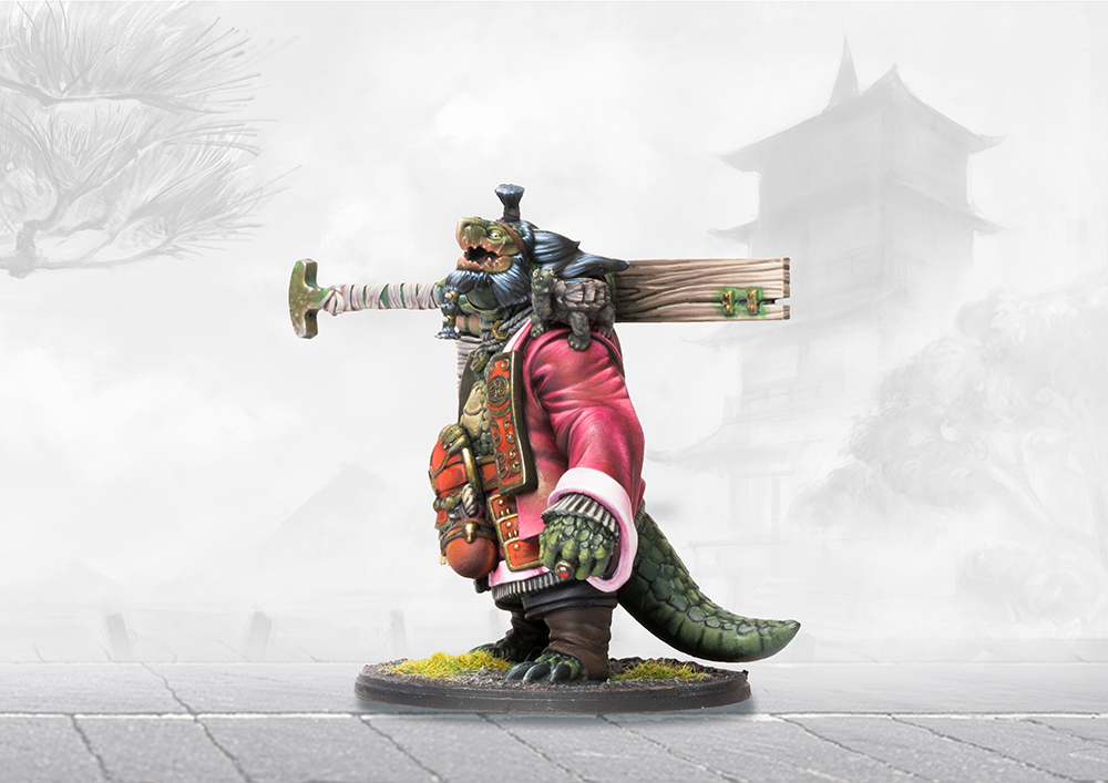 snapping turtle man painted miniature