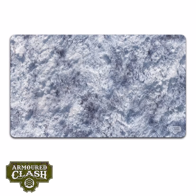 snow pattern rectangular mat
