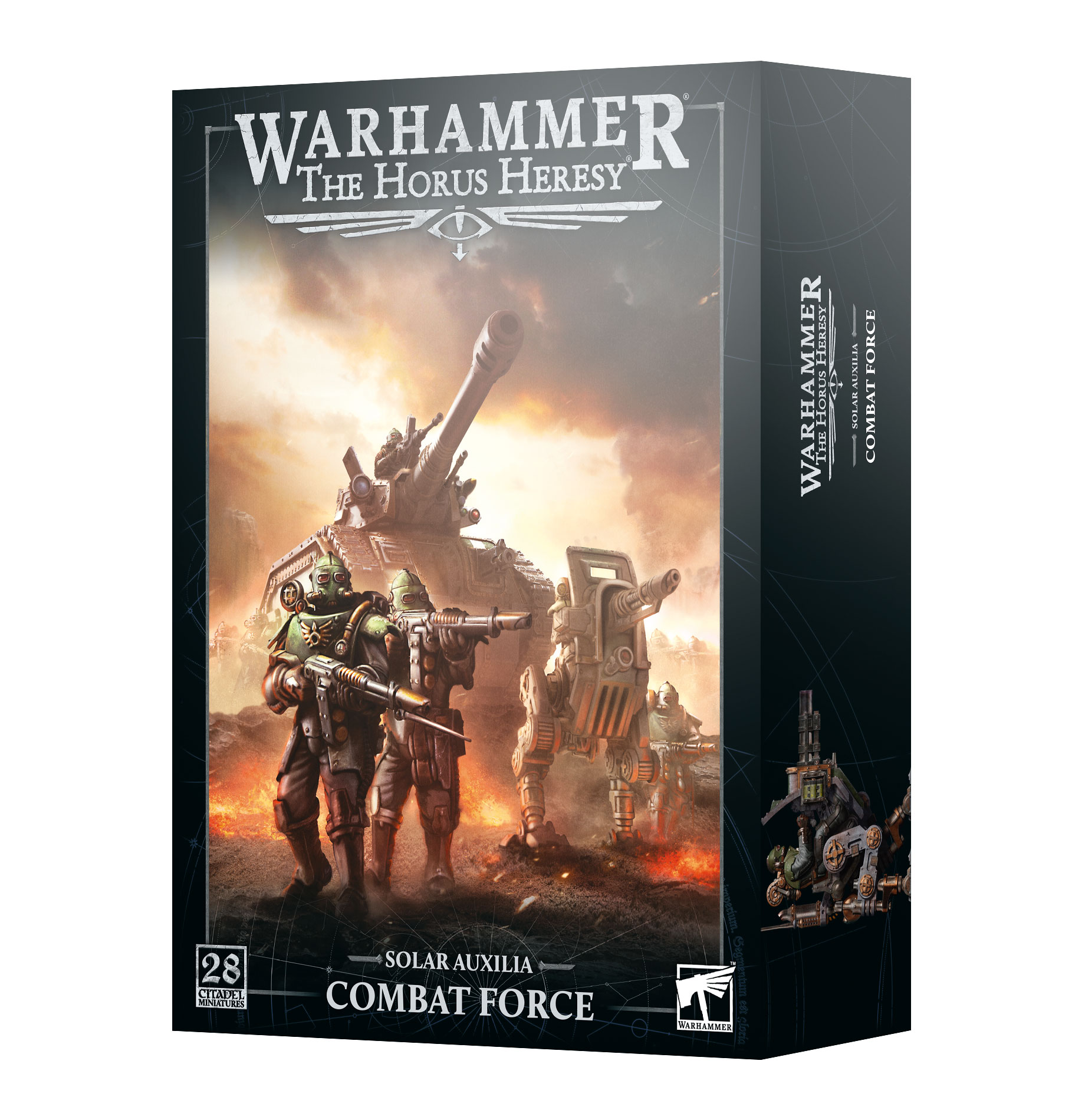 solar auxilia combat force front of box