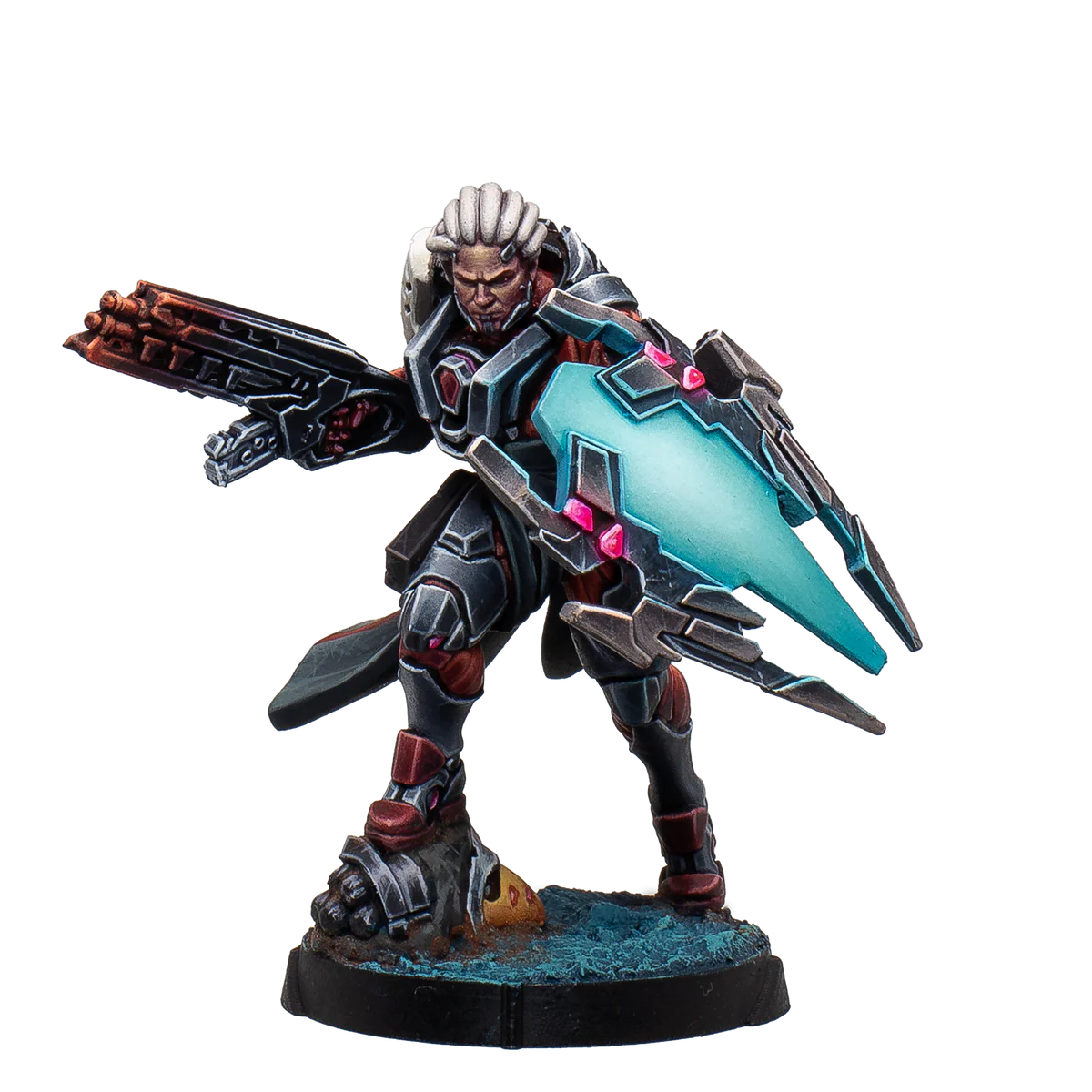 soldier with shield painted miniature