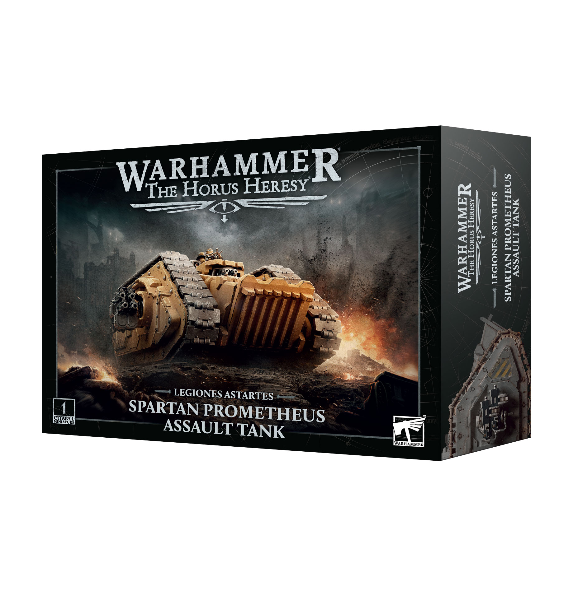 spartan prometheus tank front of box