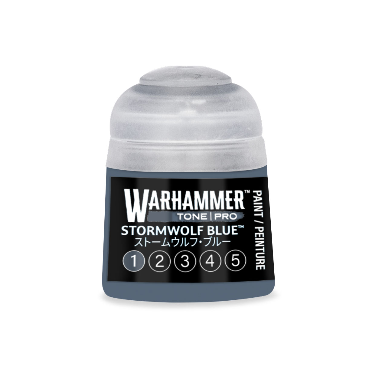 pot of dark blue grey paint