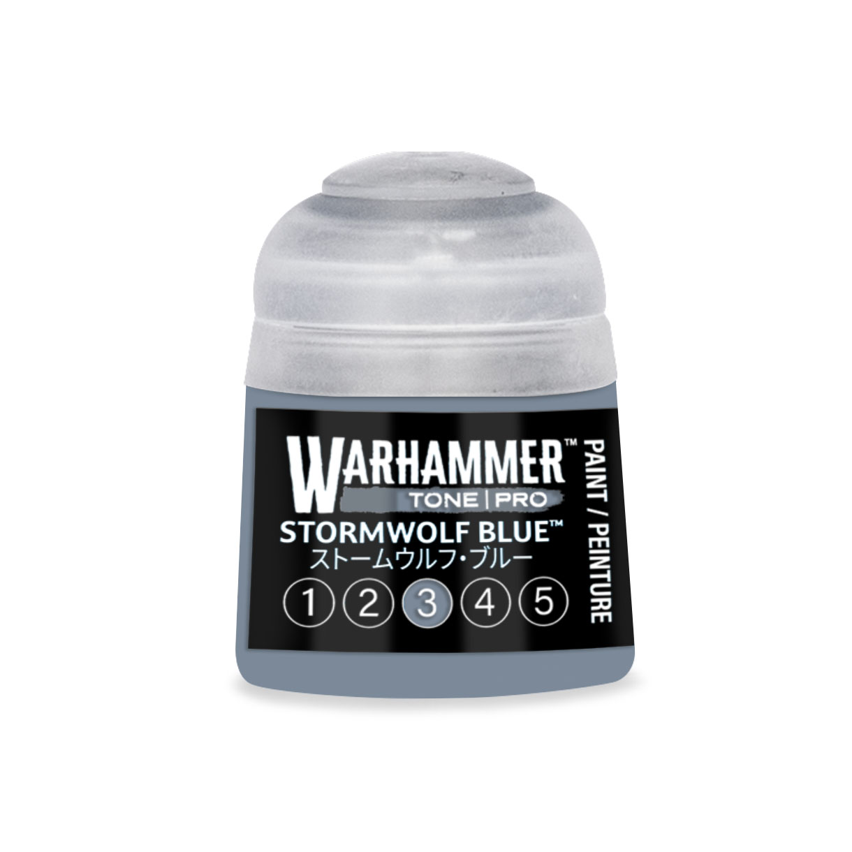 pot of light blue grey paint