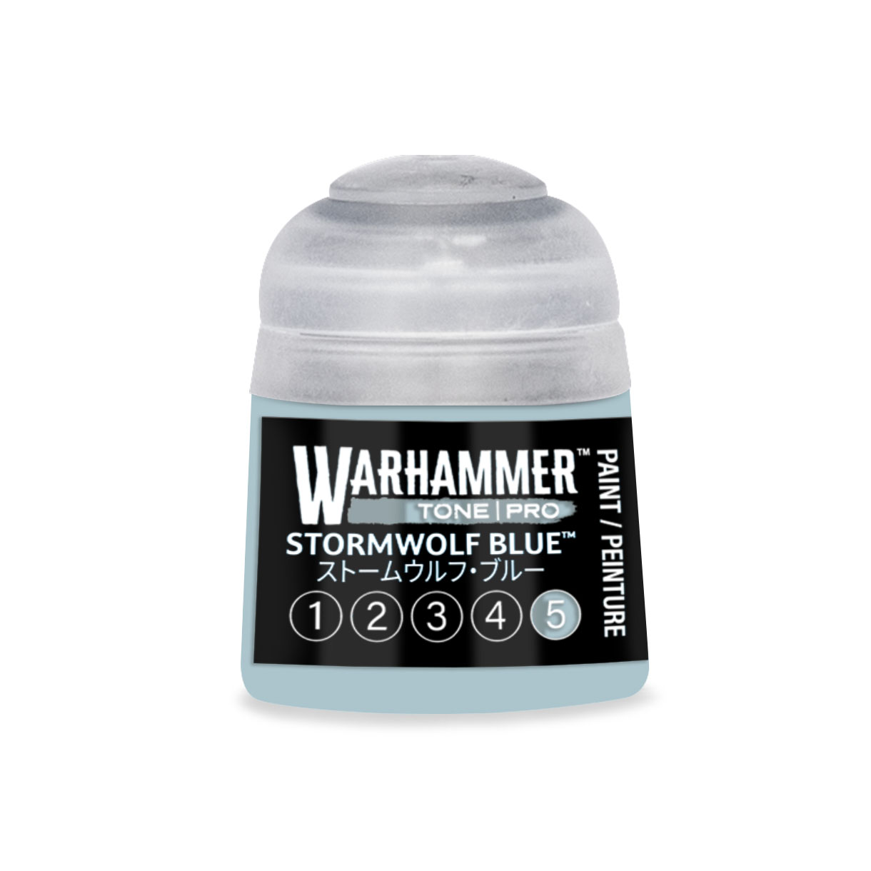 pot of powder blue paint