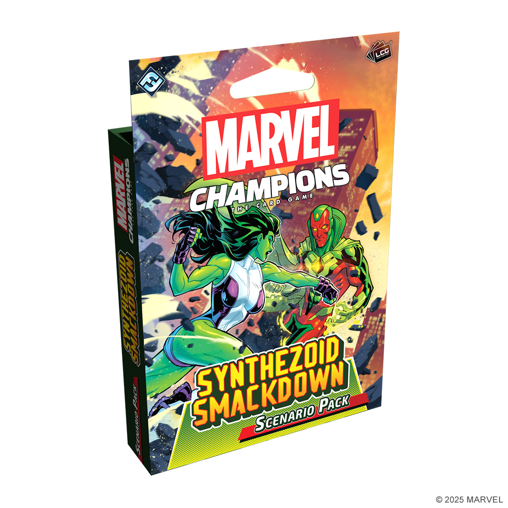 synthezoid smack down front of pack featuring vision and she hulk