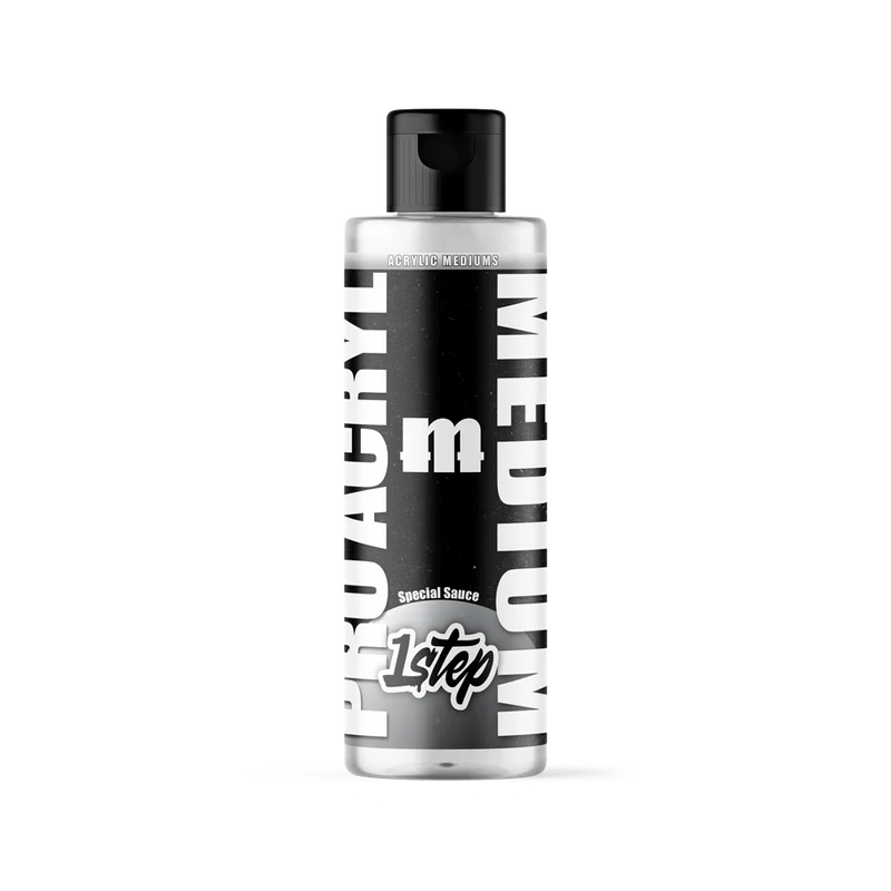 tall clear medium paint bottle