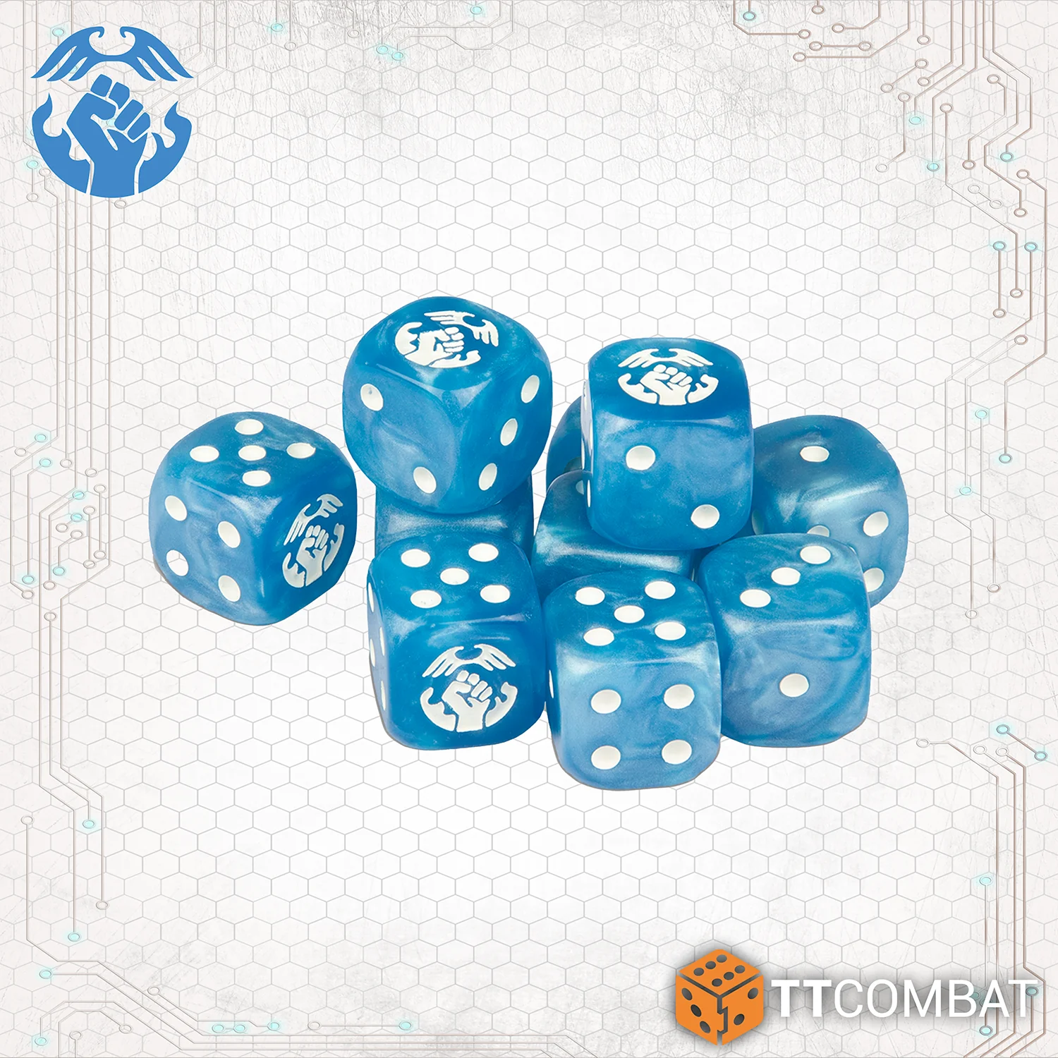 ten blue resistance dice