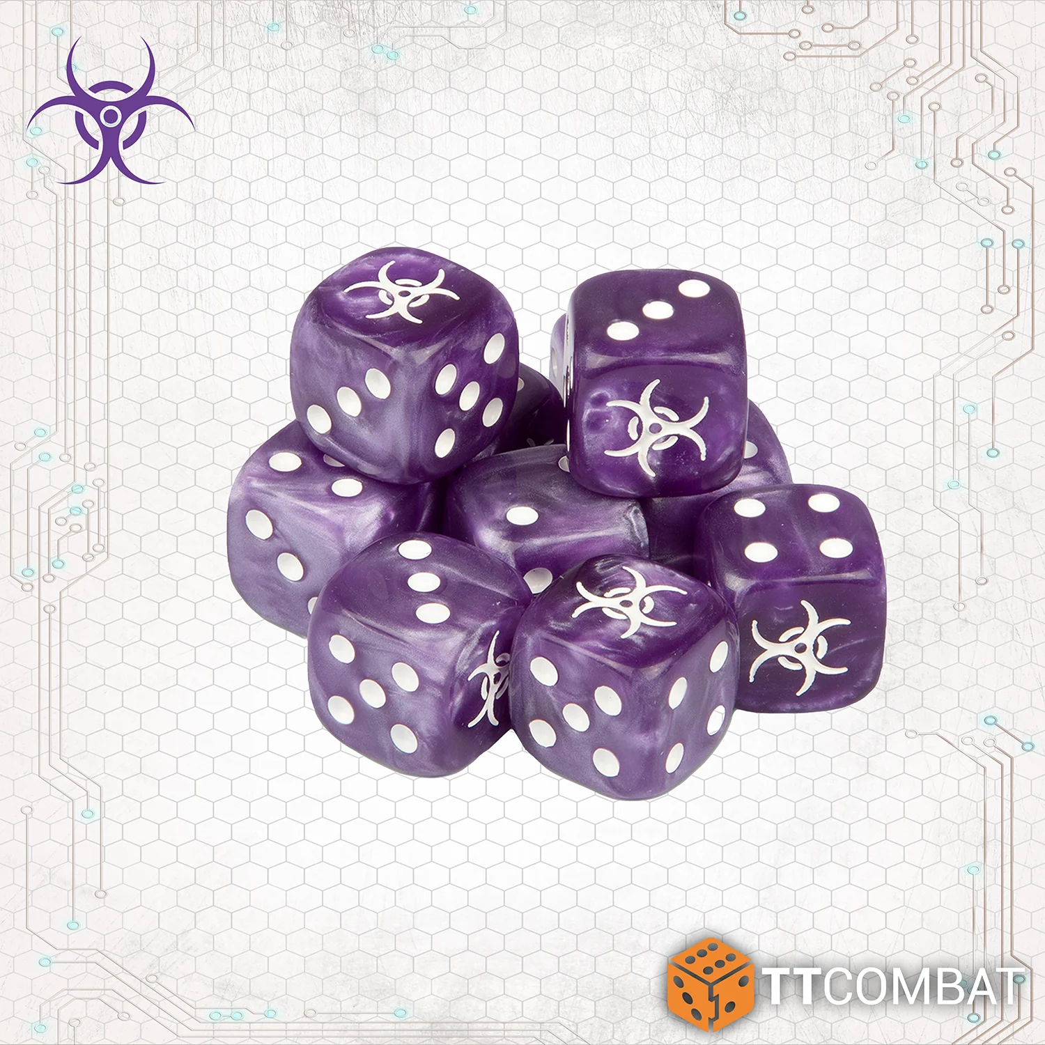 ten purple scourge dice