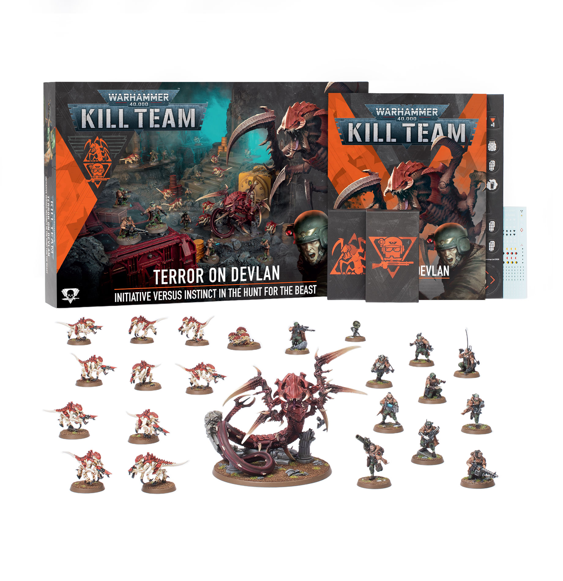 terror on devlan box and assembled contents