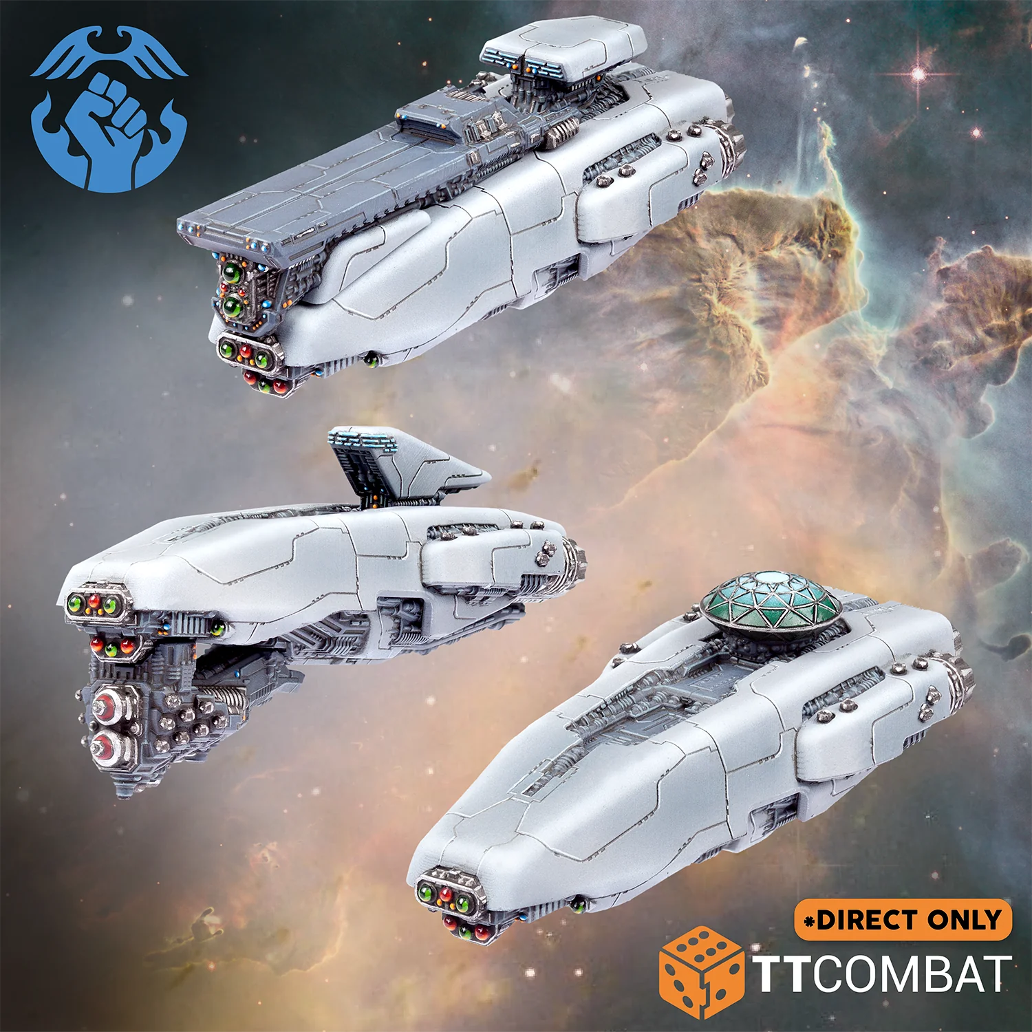 three painted armstrong destroyers