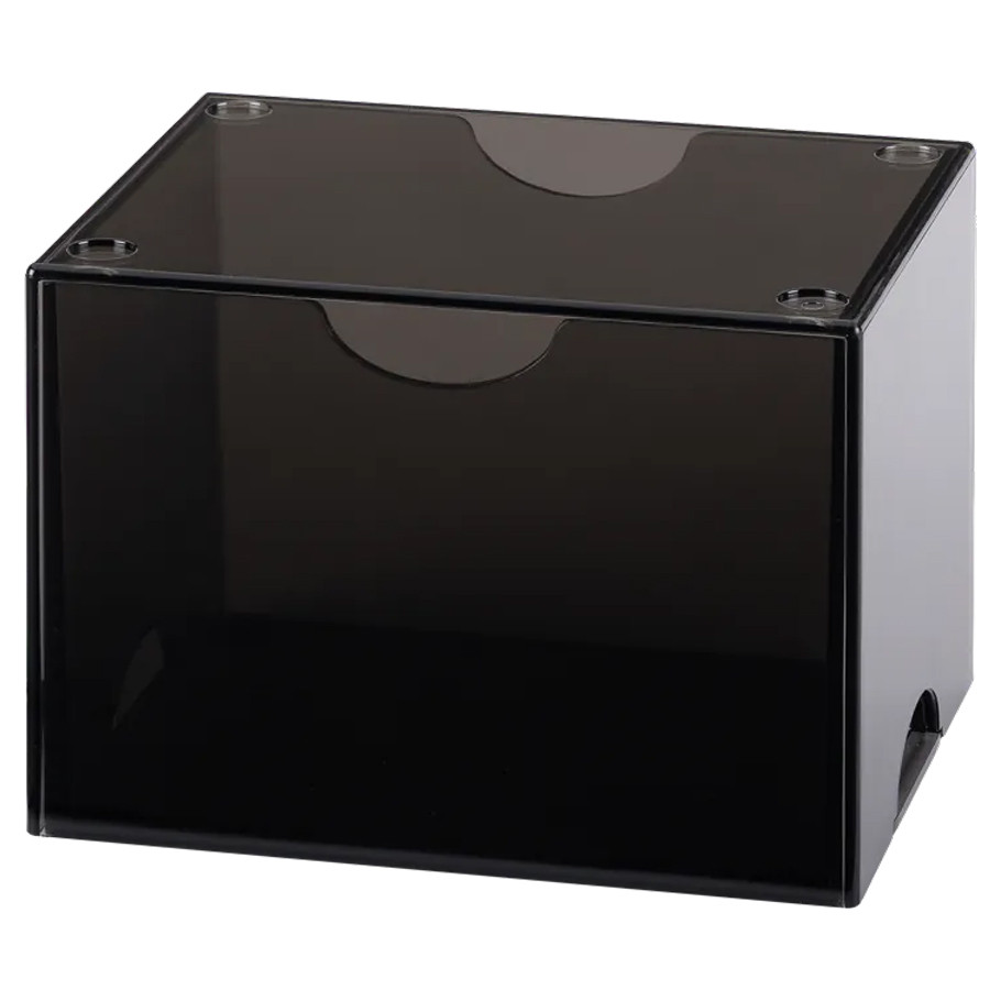 transparent black deck box