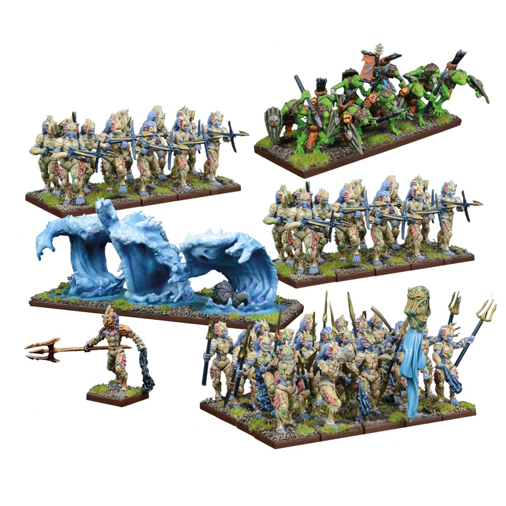 trident realm army painted models