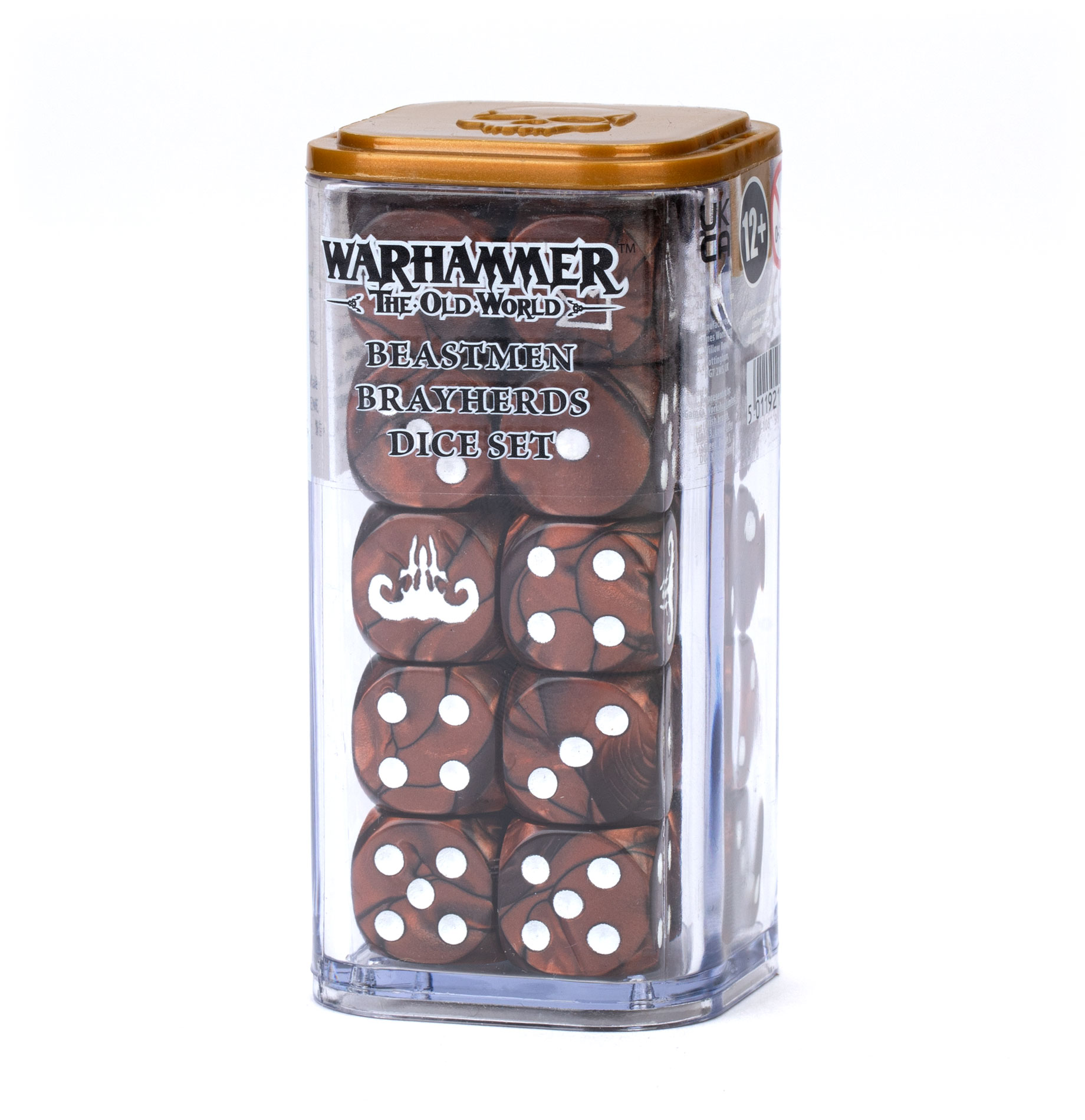 tube of brown dice