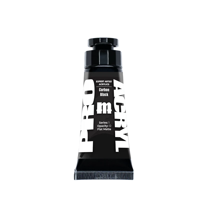 tube of carbon black paint