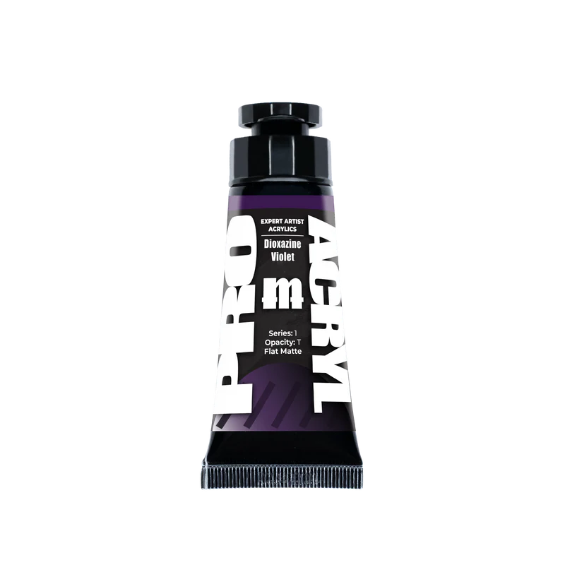 tube of dioxazine violet paint