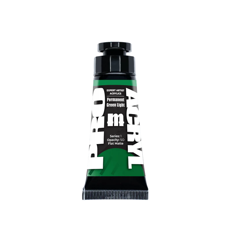 tube of permanent green light paint