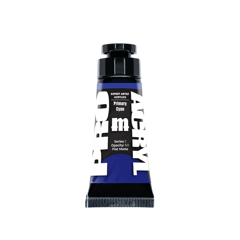 tube of primary cyan paint