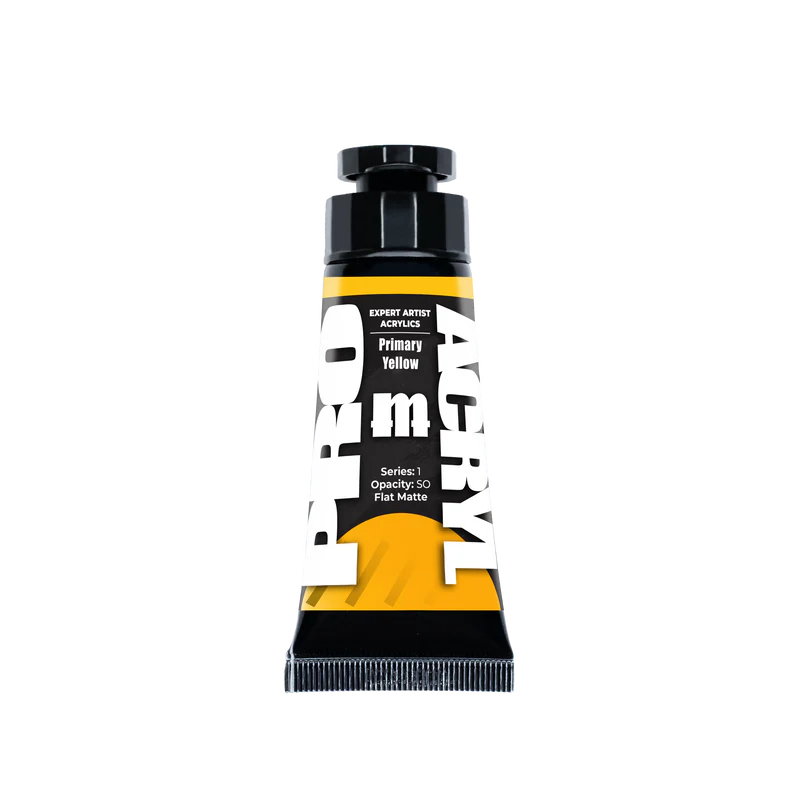 tube of primary yellow paint