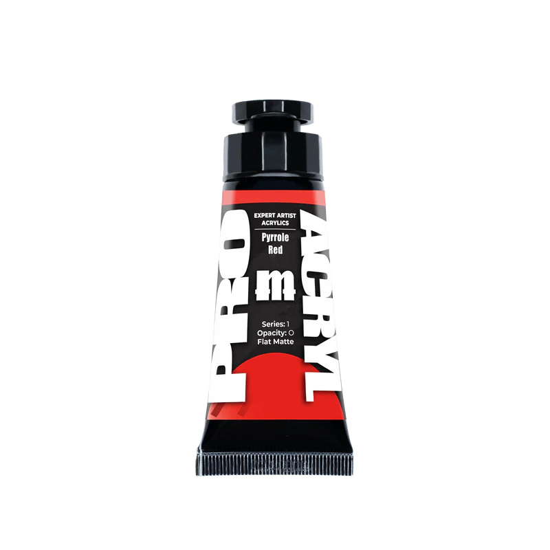 tube of pyrrole red paint