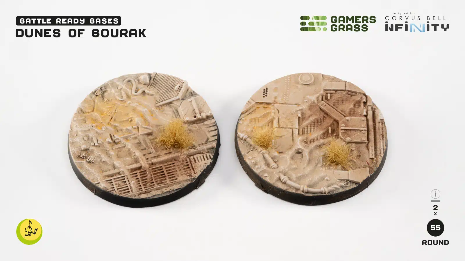 two desert themed bases